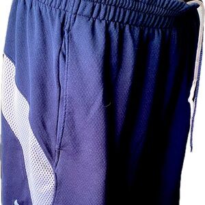 Men’s Under Armour football shorts.  Large.  Blue/gray
